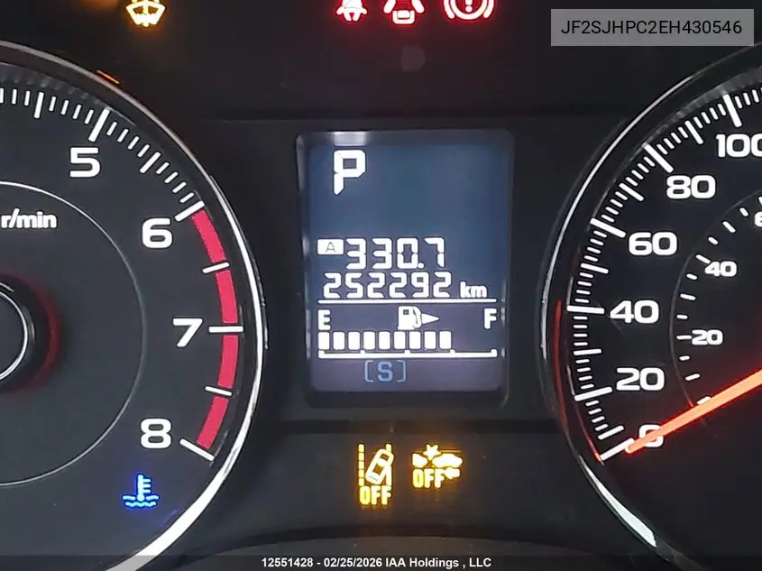 2014 SUBARU FORESTER VIN JF2SJHPC2EH430546 — фото 15