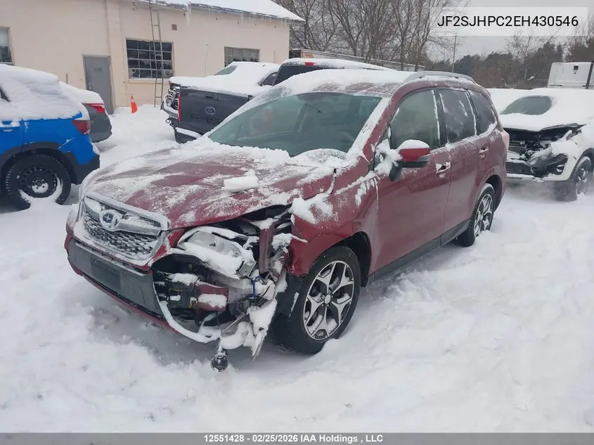 2014 SUBARU FORESTER VIN JF2SJHPC2EH430546 — фото 2