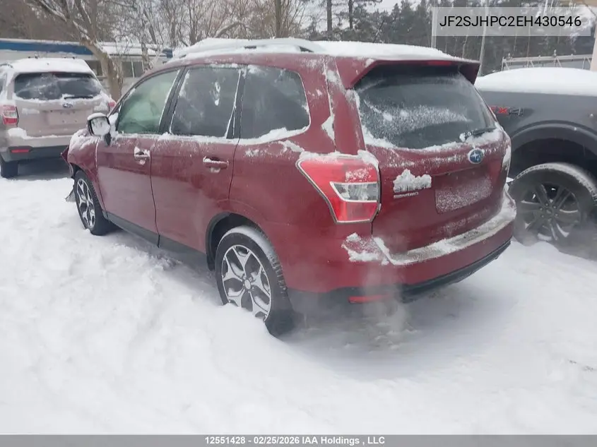 2014 SUBARU FORESTER VIN JF2SJHPC2EH430546 — фото 3