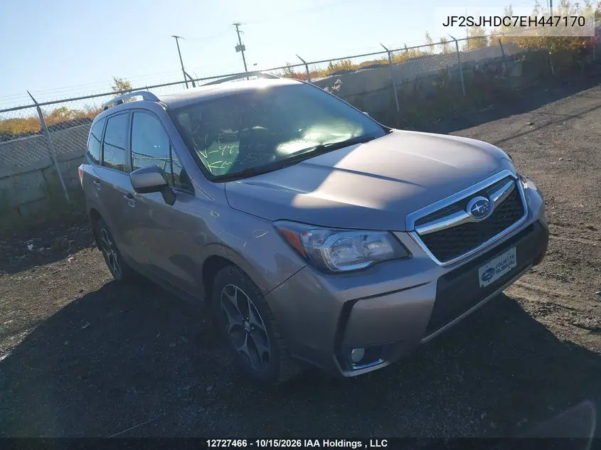 SUBARU FORESTER 2014, VIN JF2SJHDC7EH447170