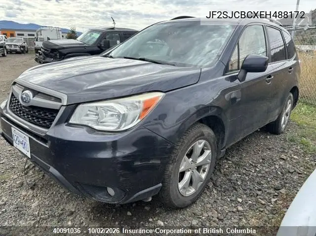 2014 SUBARU FORESTER VIN JF2SJCBCXEH488172 — фото 2