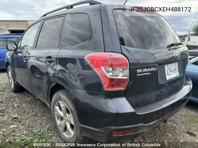 2014 SUBARU FORESTER VIN JF2SJCBCXEH488172 — фото 3