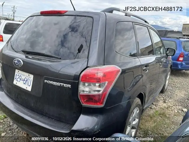 2014 SUBARU FORESTER VIN JF2SJCBCXEH488172 — фото 4