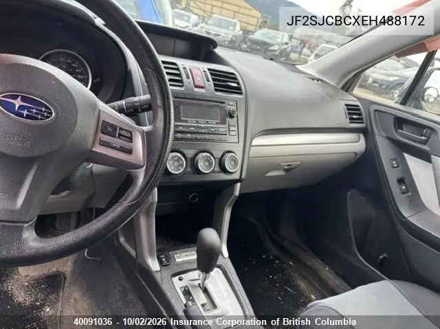 2014 SUBARU FORESTER VIN JF2SJCBCXEH488172 — фото 9