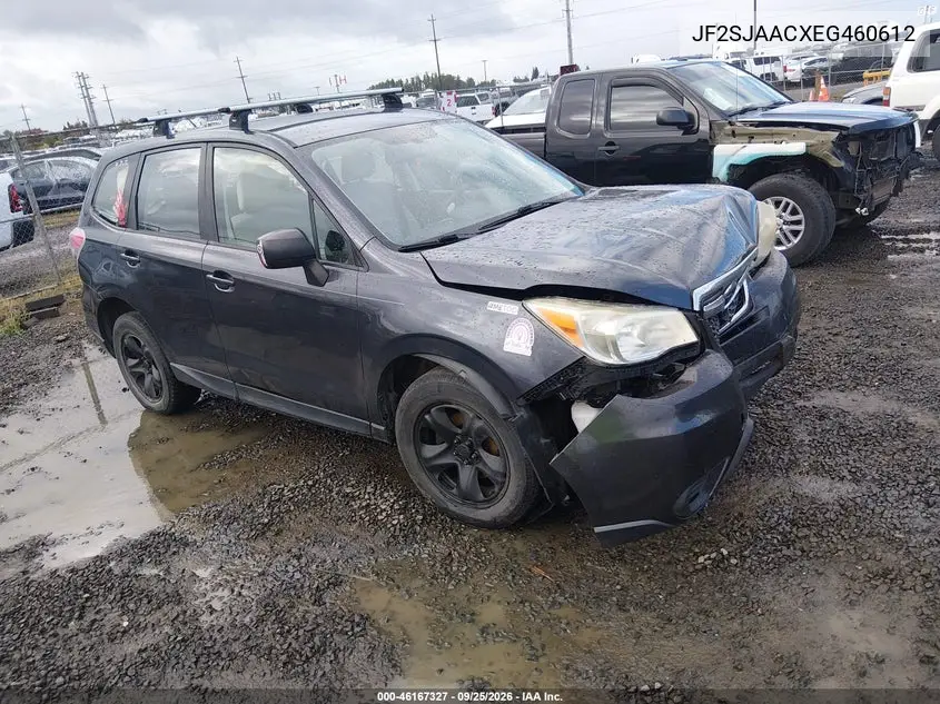 SUBARU FORESTER 2014, VIN JF2SJAACXEG460612