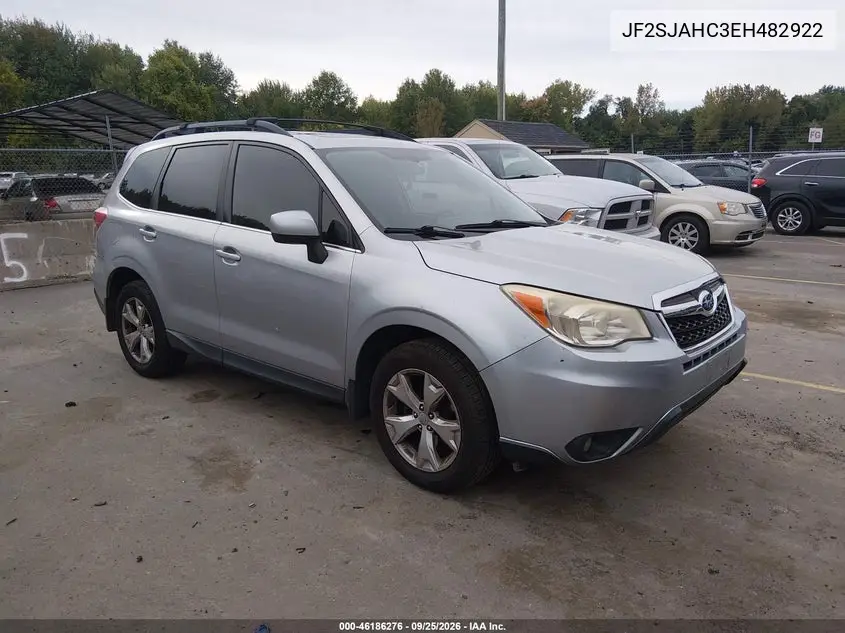 SUBARU FORESTER 2014, VIN JF2SJAHC3EH482922