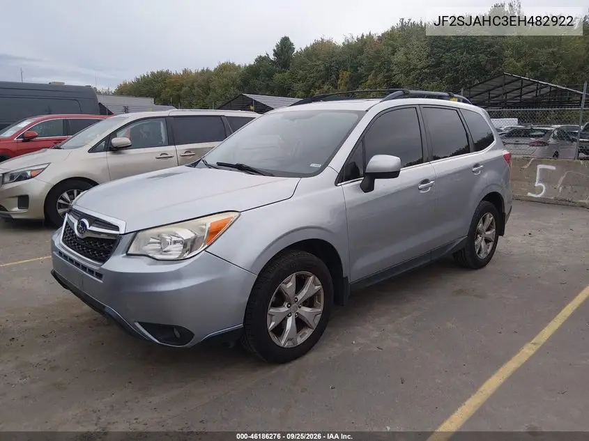 2014 SUBARU FORESTER VIN JF2SJAHC3EH482922 — фото 2