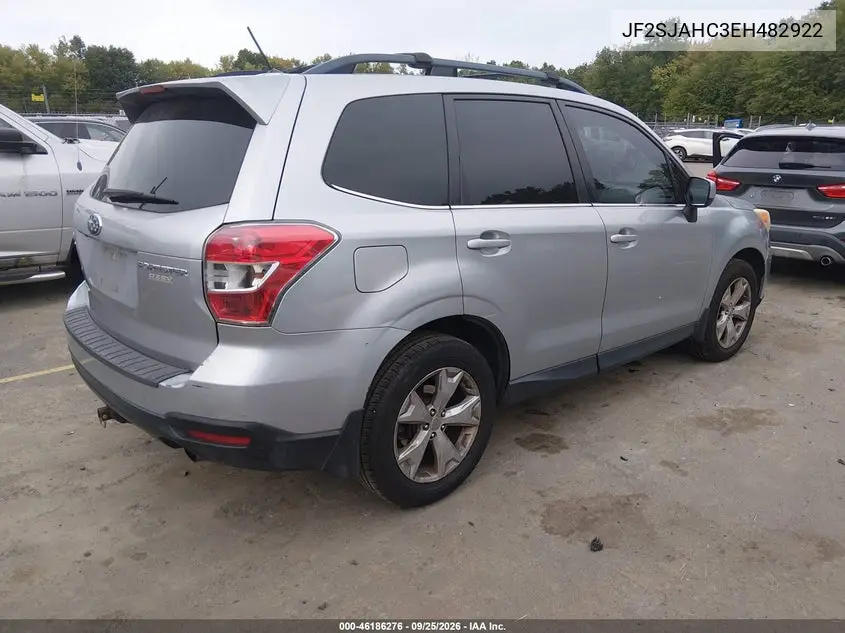 2014 SUBARU FORESTER VIN JF2SJAHC3EH482922 — фото 4