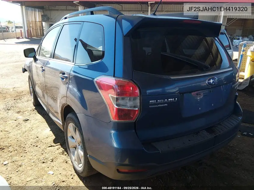 2014 SUBARU FORESTER VIN JF2SJAHC1EH419320 — фото 3
