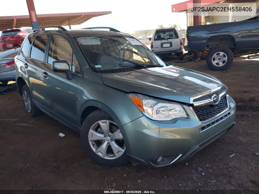 SUBARU FORESTER 2014, VIN JF2SJAPC2EH558406