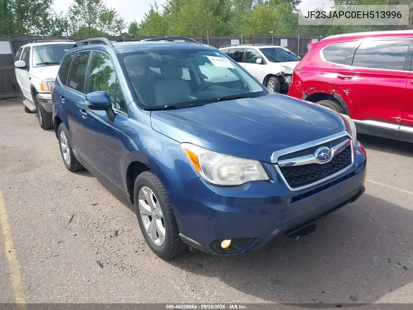 SUBARU FORESTER 2014, VIN JF2SJAPC0EH513996