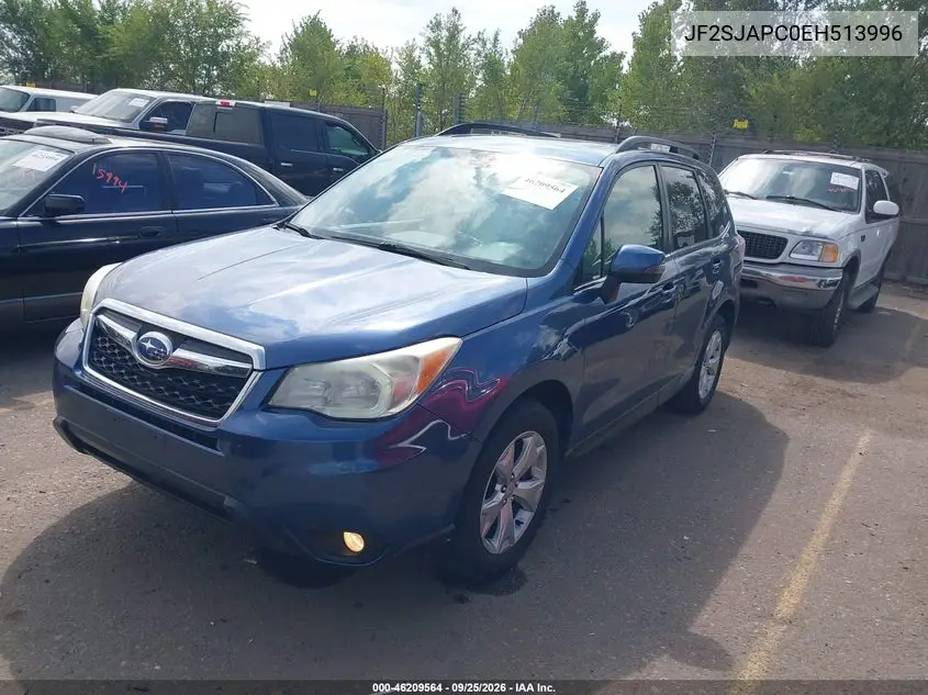 2014 SUBARU FORESTER VIN JF2SJAPC0EH513996 — фото 2
