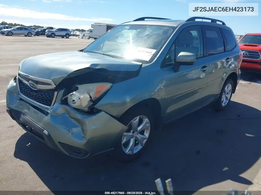 2014 SUBARU FORESTER VIN JF2SJAEC6EH423173 — фото 2