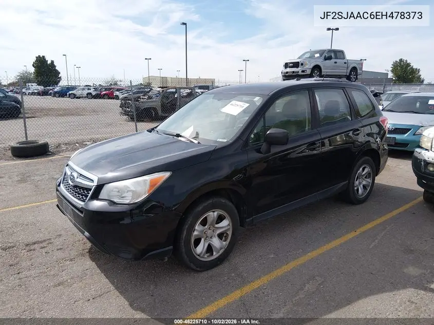 2014 SUBARU FORESTER VIN JF2SJAAC6EH478373 — фото 2