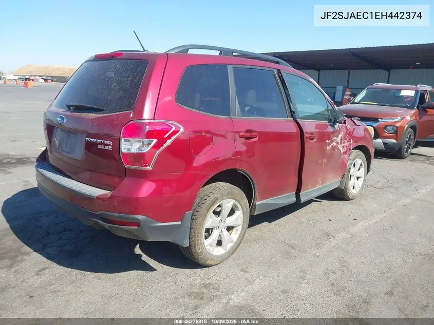 2014 SUBARU FORESTER VIN JF2SJAEC1EH442374 — фото 4