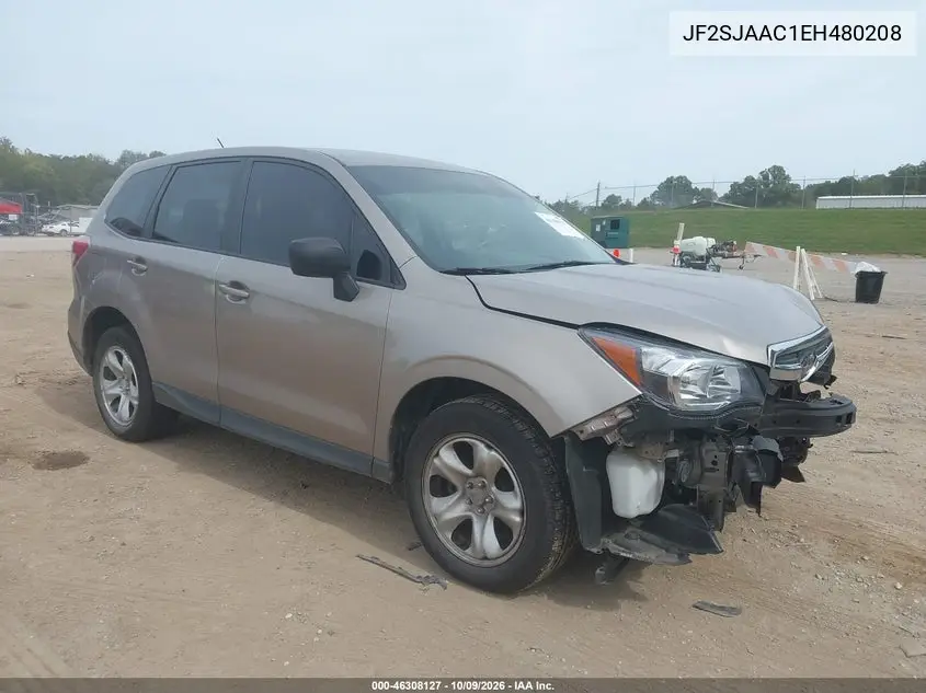 SUBARU FORESTER 2014, VIN JF2SJAAC1EH480208