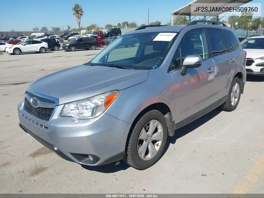 2014 SUBARU FORESTER VIN JF2SJAMC0EH509760 — фото 2