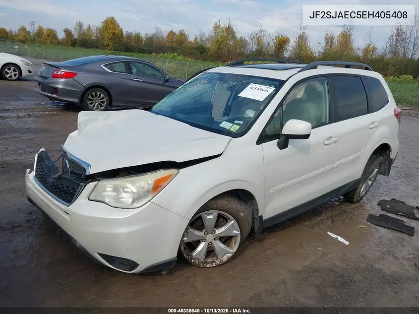 2014 SUBARU FORESTER VIN JF2SJAEC5EH405408 — фото 2
