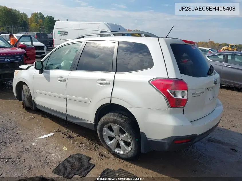 2014 SUBARU FORESTER VIN JF2SJAEC5EH405408 — фото 3