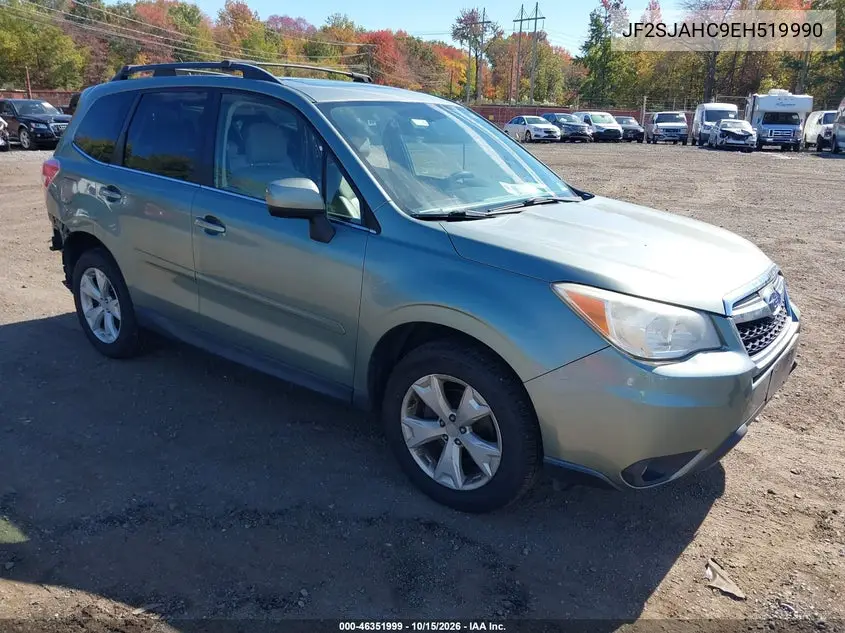 SUBARU FORESTER 2014, VIN JF2SJAHC9EH519990