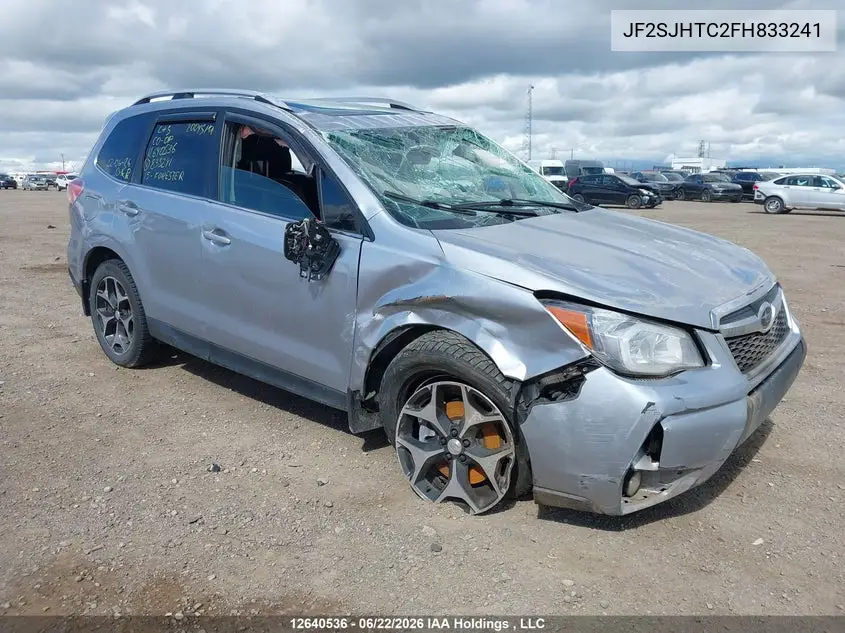 SUBARU FORESTER 2015, VIN JF2SJHTC2FH833241