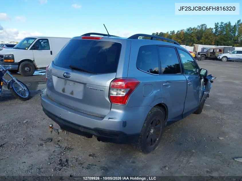 2015 SUBARU FORESTER VIN JF2SJCBC6FH816320 — фото 4