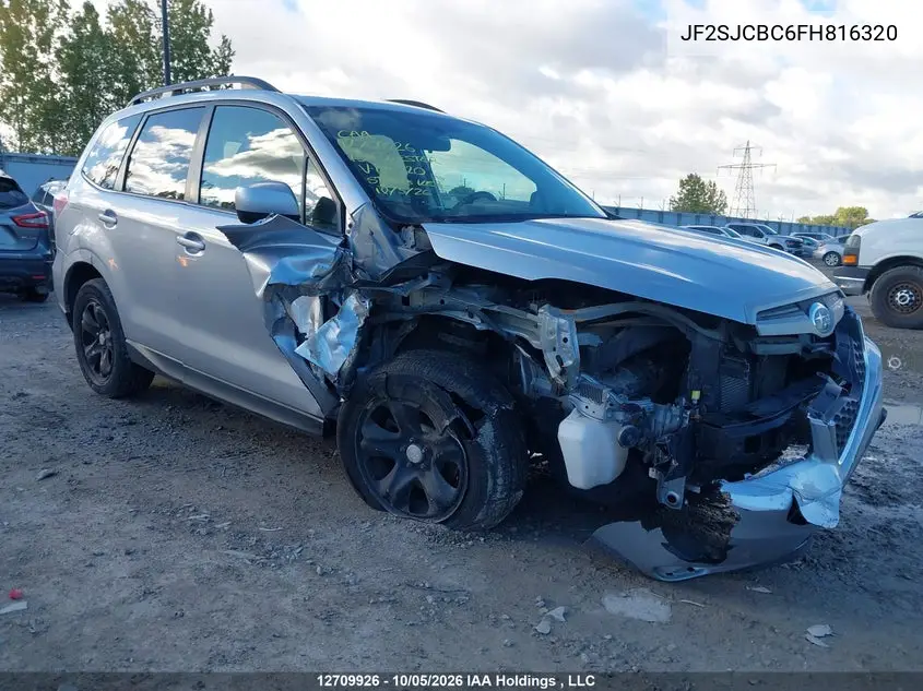 2015 SUBARU FORESTER VIN JF2SJCBC6FH816320 — фото 6