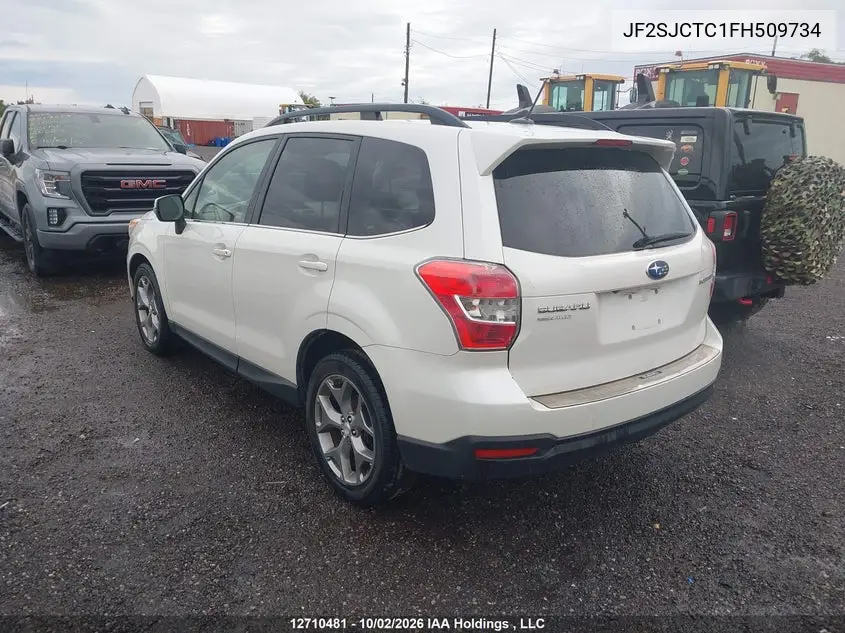 2015 SUBARU FORESTER VIN JF2SJCTC1FH509734 — фото 3