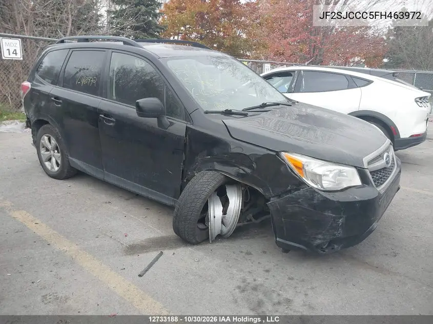 SUBARU FORESTER 2015, VIN JF2SJCCC5FH463972