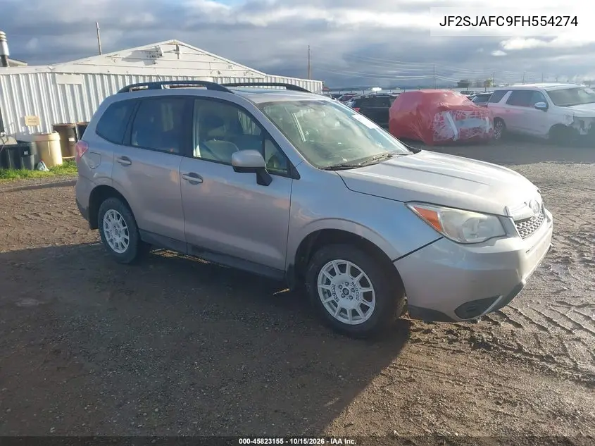 SUBARU FORESTER 2015, VIN JF2SJAFC9FH554274