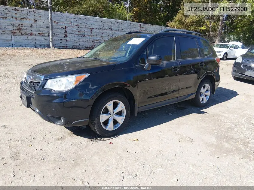 2015 SUBARU FORESTER VIN JF2SJADC1FH527900 — фото 2
