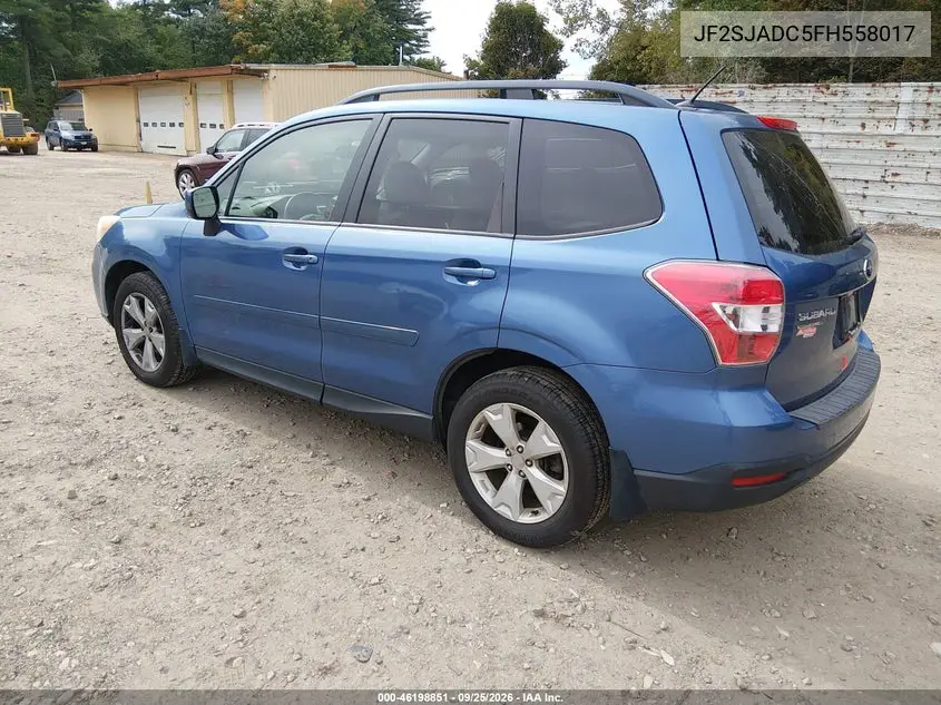 2015 SUBARU FORESTER VIN JF2SJADC5FH558017 — фото 3