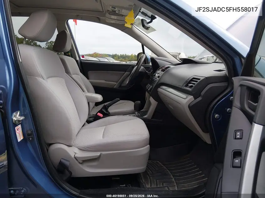 2015 SUBARU FORESTER VIN JF2SJADC5FH558017 — фото 5
