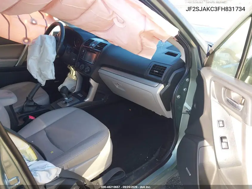2015 SUBARU FORESTER VIN JF2SJAKC3FH831734 — фото 5