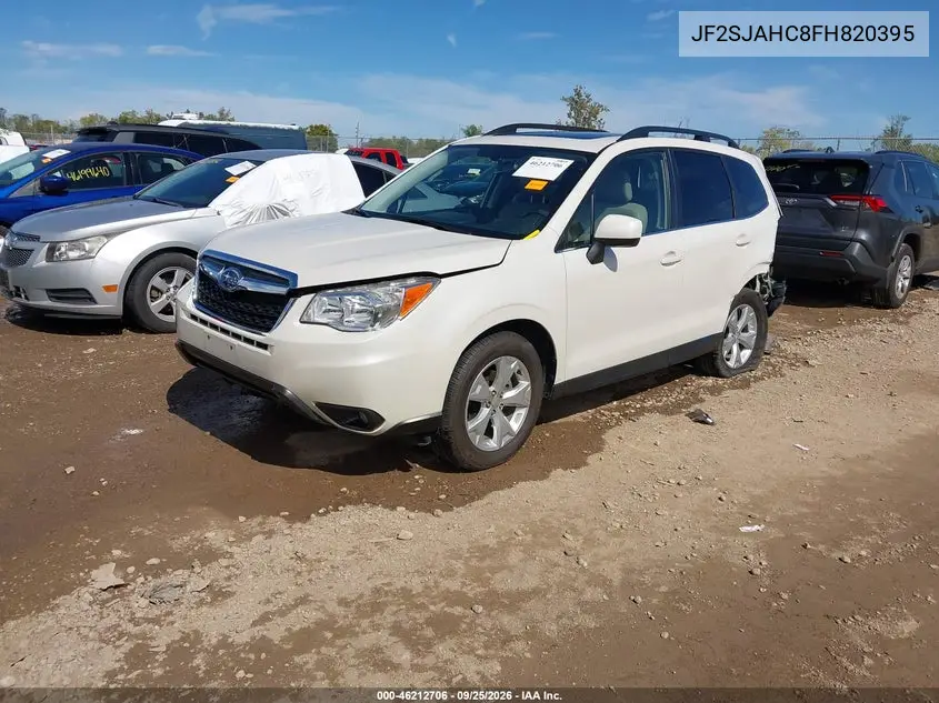 2015 SUBARU FORESTER VIN JF2SJAHC8FH820395 — фото 2