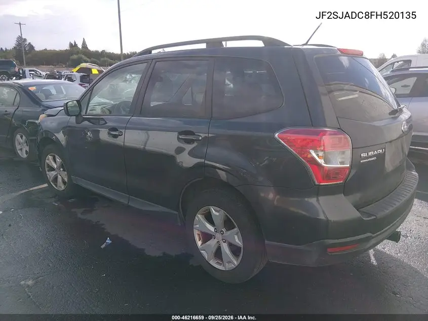 2015 SUBARU FORESTER VIN JF2SJADC8FH520135 — фото 3