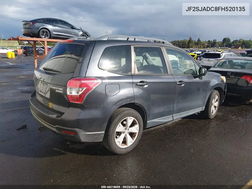 2015 SUBARU FORESTER VIN JF2SJADC8FH520135 — фото 4