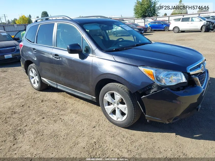 SUBARU FORESTER 2015, VIN JF2SJARC5FH574646