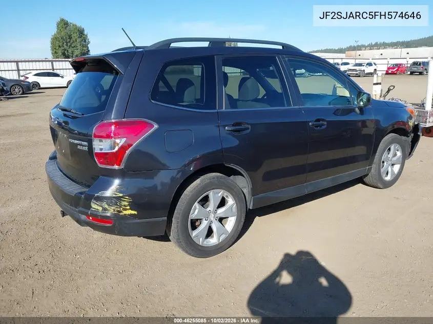2015 SUBARU FORESTER VIN JF2SJARC5FH574646 — фото 4
