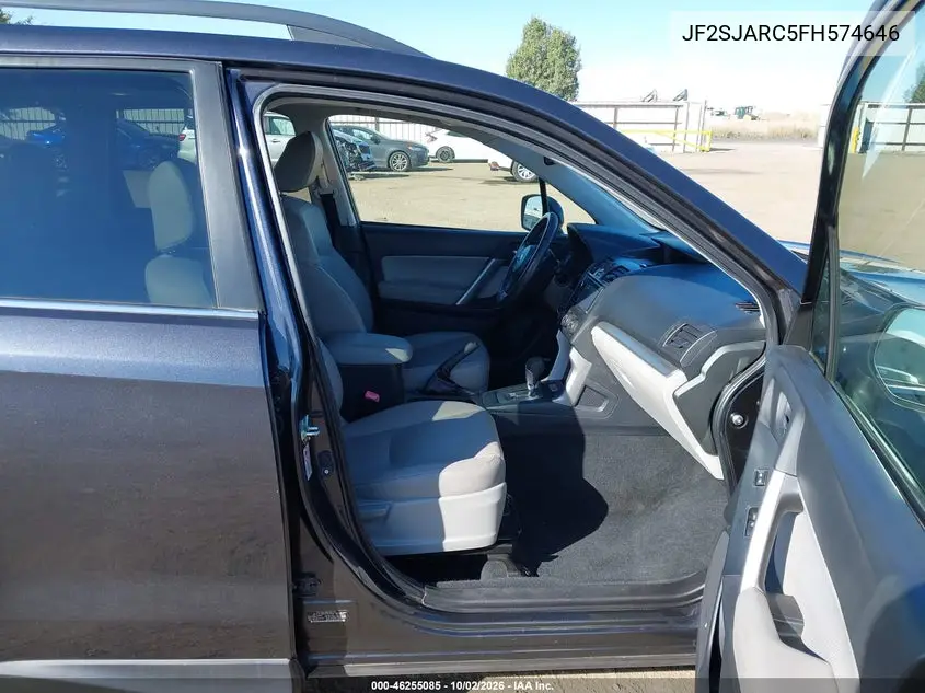 2015 SUBARU FORESTER VIN JF2SJARC5FH574646 — фото 5