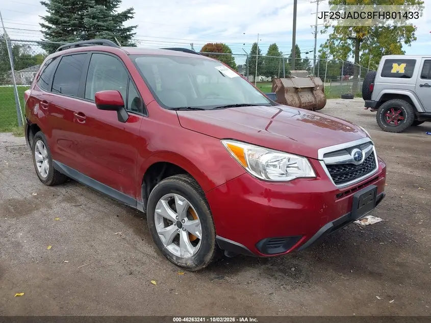SUBARU FORESTER 2015, VIN JF2SJADC8FH801433