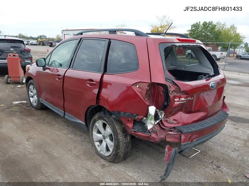 2015 SUBARU FORESTER VIN JF2SJADC8FH801433 — фото 3