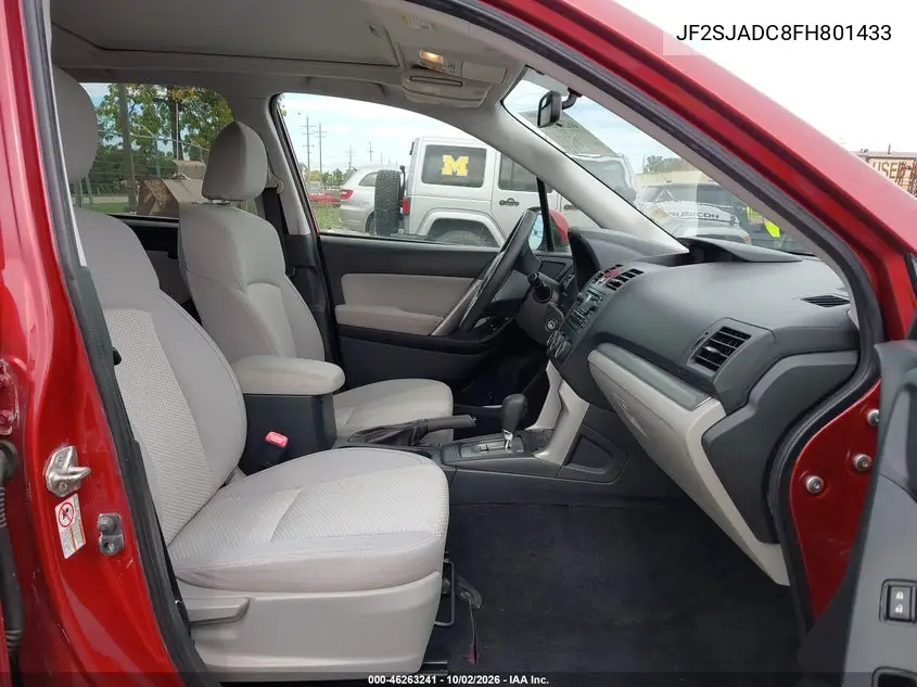 2015 SUBARU FORESTER VIN JF2SJADC8FH801433 — фото 5