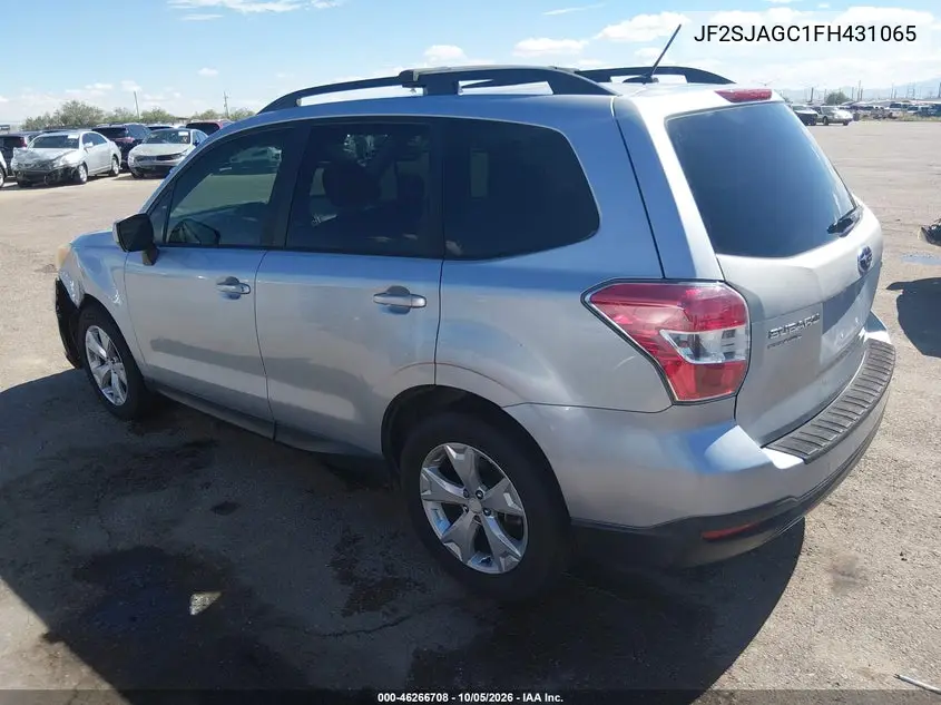 2015 SUBARU FORESTER VIN JF2SJAGC1FH431065 — фото 3
