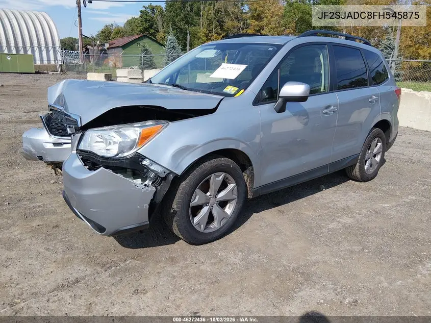 2015 SUBARU FORESTER VIN JF2SJADC8FH545875 — фото 2