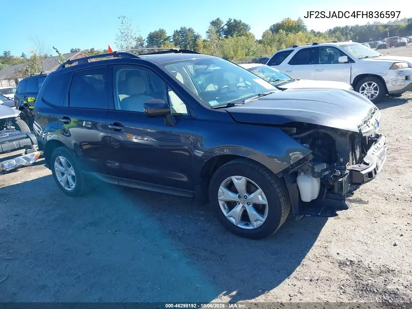 SUBARU FORESTER 2015, VIN JF2SJADC4FH836597