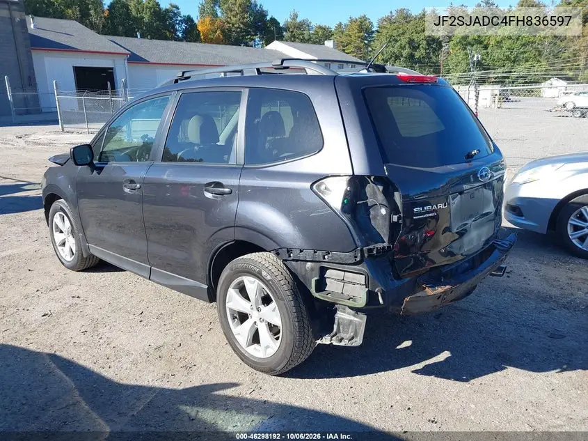 2015 SUBARU FORESTER VIN JF2SJADC4FH836597 — фото 3