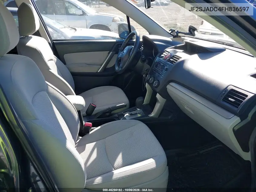 2015 SUBARU FORESTER VIN JF2SJADC4FH836597 — фото 5
