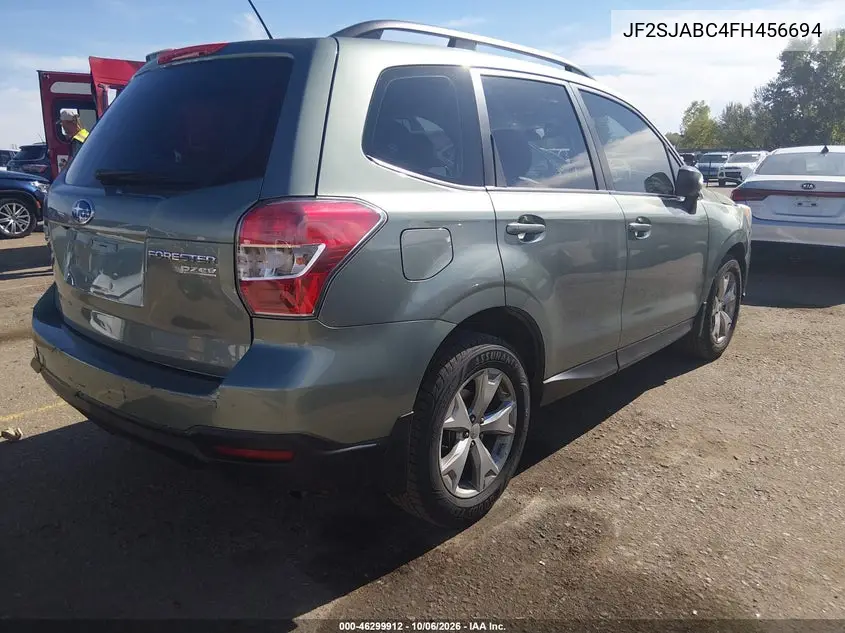 2015 SUBARU FORESTER VIN JF2SJABC4FH456694 — фото 4