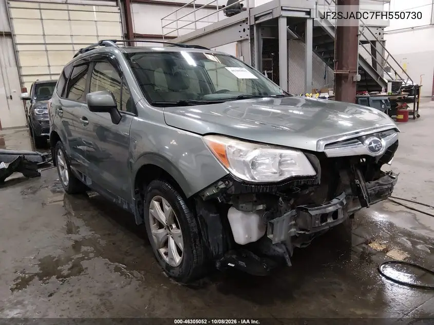 SUBARU FORESTER 2015, VIN JF2SJADC7FH550730